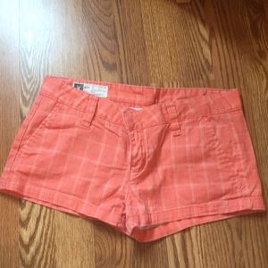 Hurley Orange Short Shorts